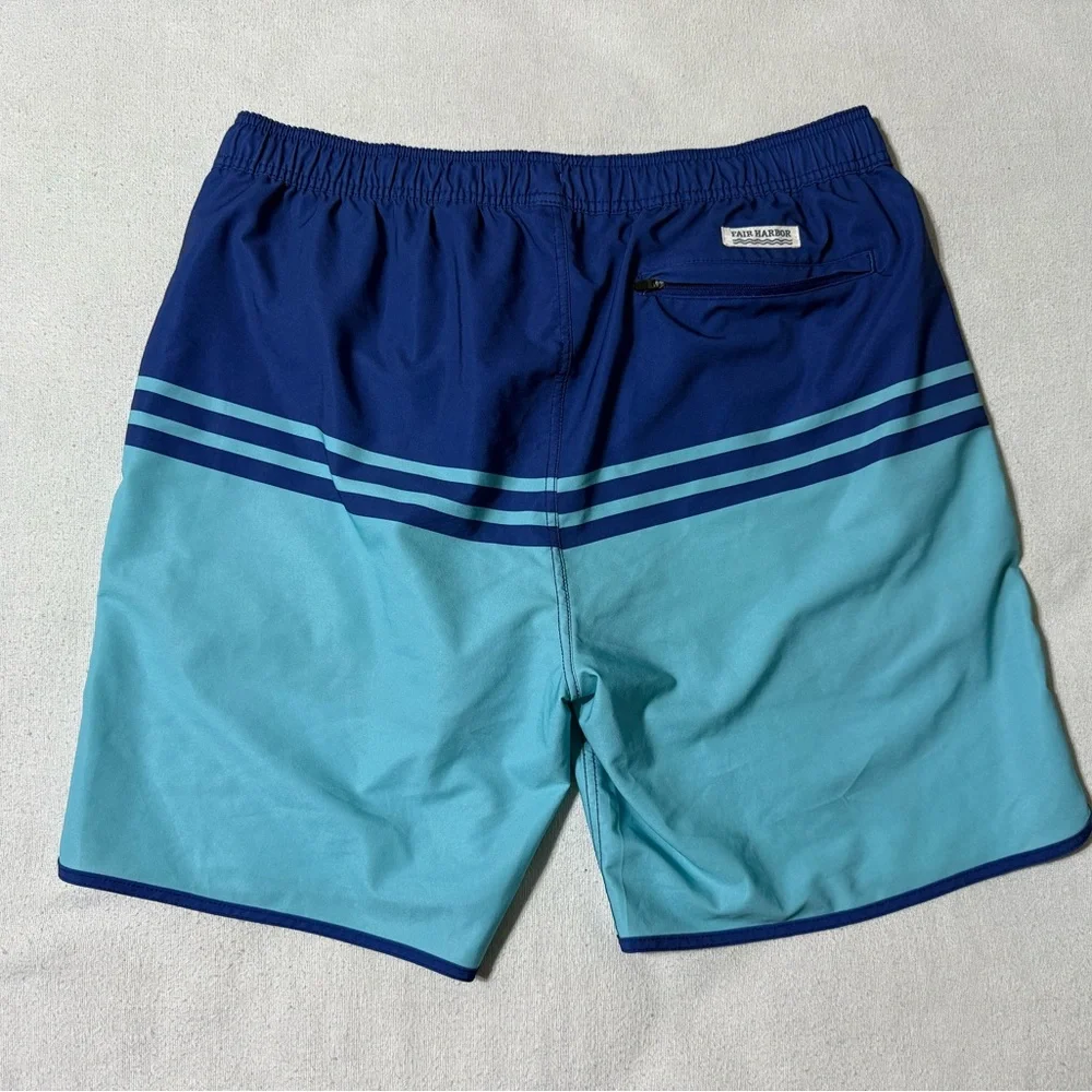 Fair Harbor Mens 2XL‎ Lined Shorts Swim Trunks Blue XXL